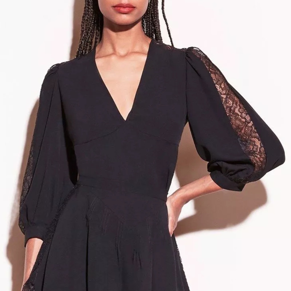 Fleur Du Mal Loulou Lace Insert Blouse